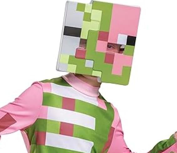 Costume enfant Minecraft Zombie Pigman avec coiffe – Image 4