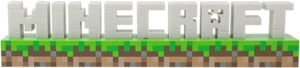Lampe logo Minecraft à 2 modes de lumière, USB ou piles