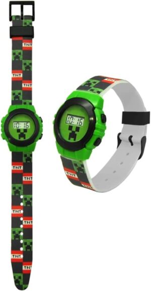 Montre-bracelet numérique enfant Minecraft en emballage moulé