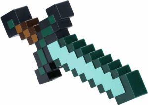 Lampe murale Minecraft Épée en diamant à 3 modes lumineux