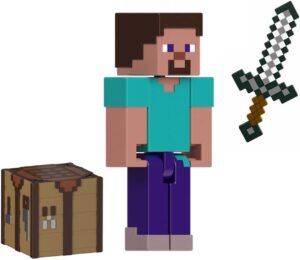 Figurine Minecraft Mattel 8,3 cm avec accessoires et personnages variables