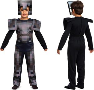 Costume enfant Minecraft Netherite Armour avec coiffe