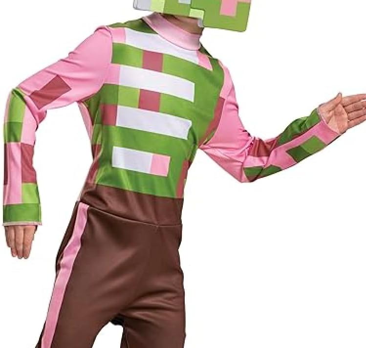 Costume enfant Minecraft Zombie Pigman avec coiffe – Image 5