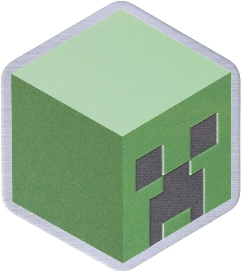 Set de 4 sous-verres Minecraft en métal à dos en liège avec Steve, Creeper, minerai de diamant et bloc TNT – Image 6