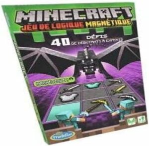 Jeu de logique magnétique Minecraft Ender Dragon, 40 défis