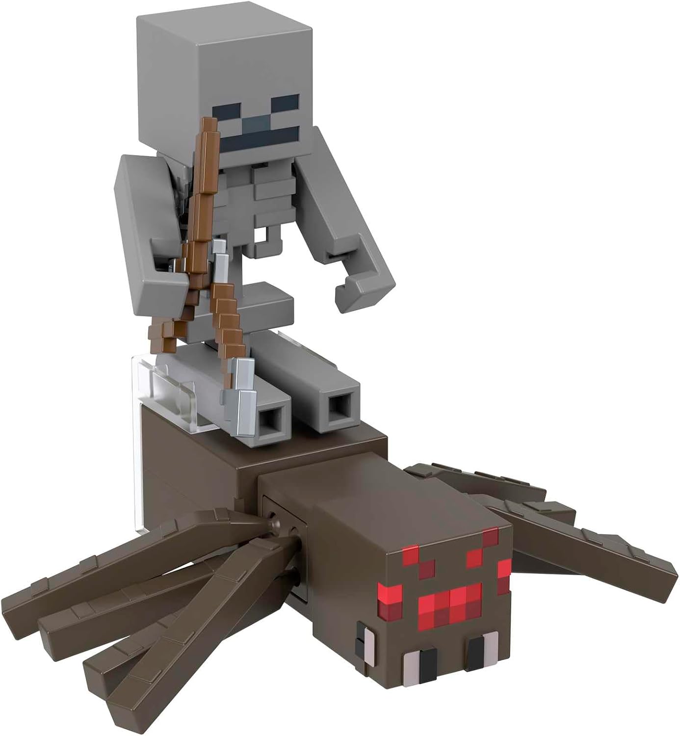 Coffret Minecraft Squelette et monture araignée, 2 figurines articulées 8 cm – Image 2