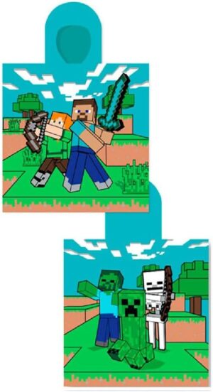 Poncho serviette Minecraft en coton