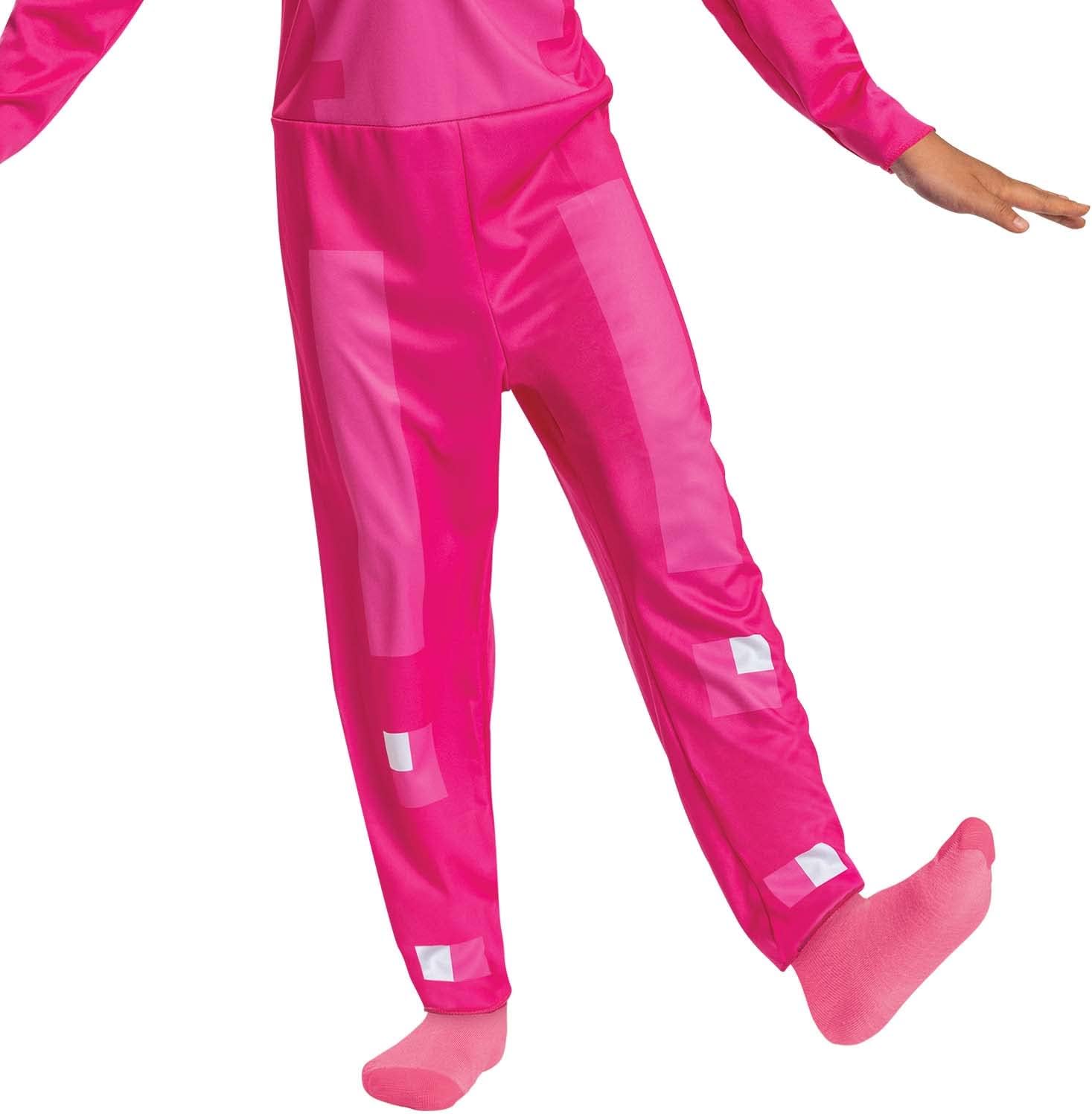Costume rose Minecraft avec casque ajustable pour enfant – Image 6