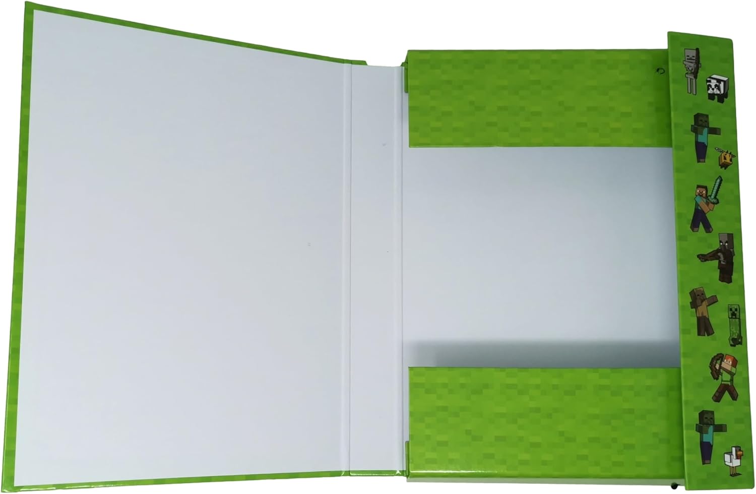 Classeur A4 Minecraft vert pour cartable avec rabat intérieur – Image 5
