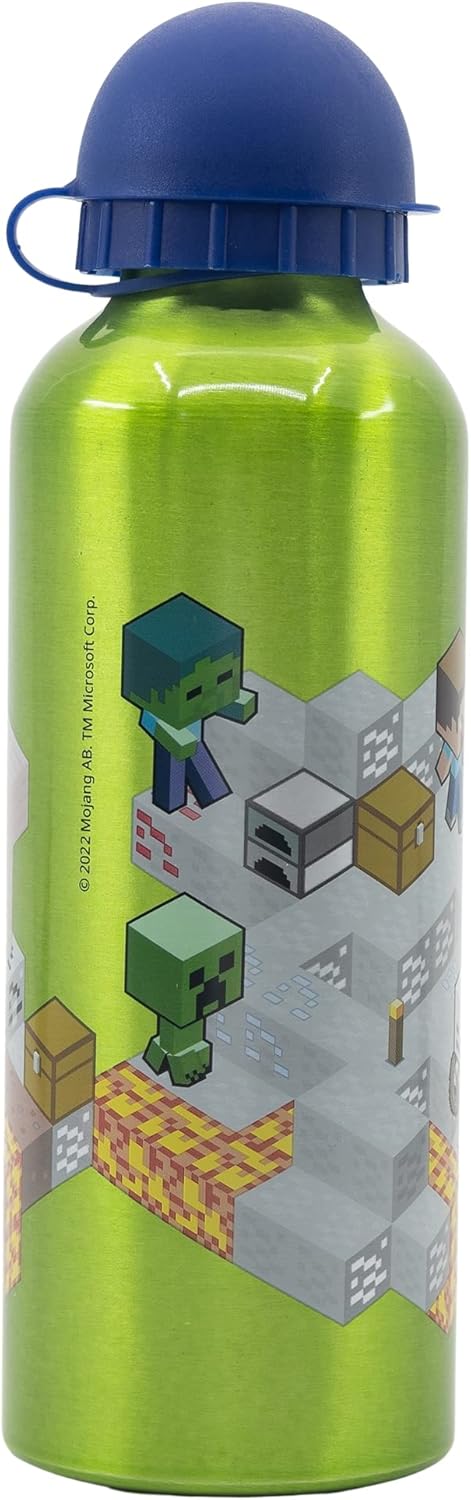 Bouteille enfant Minecraft Isometric en aluminium 530 ml – Image 2