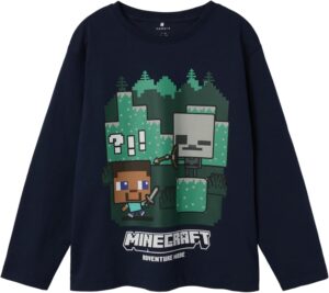 Top manches longues Minecraft NAME IT, col rond