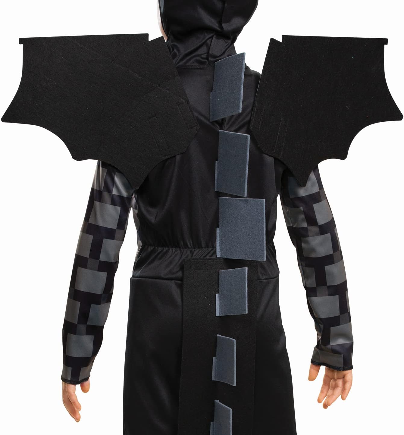 Déguisement enfant Minecraft Ender Dragon avec coiffe et ailes – Image 4