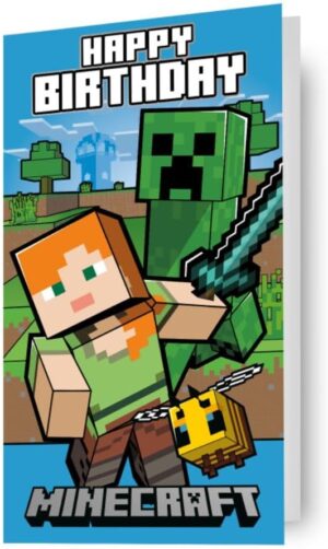 Carte d'anniversaire Minecraft générique par Danilo Promotions LTD