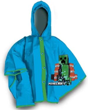Cape de pluie Minecraft coupe-vent en plastique