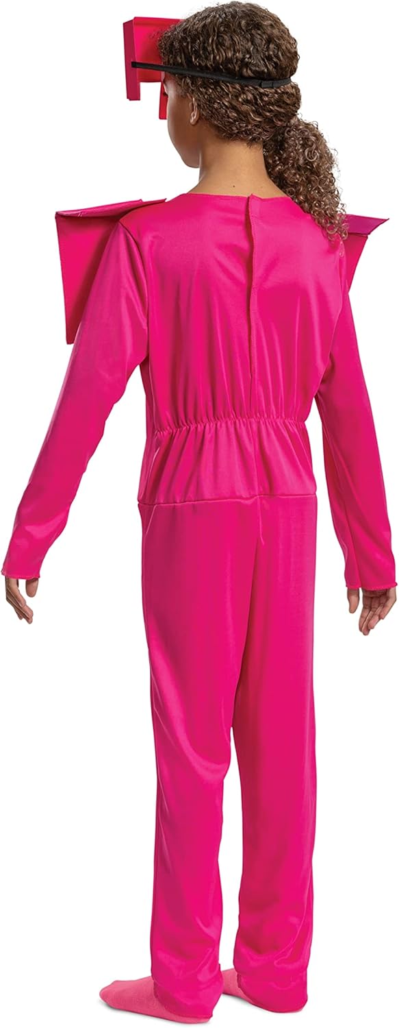 Costume rose Minecraft avec casque ajustable pour enfant – Image 2