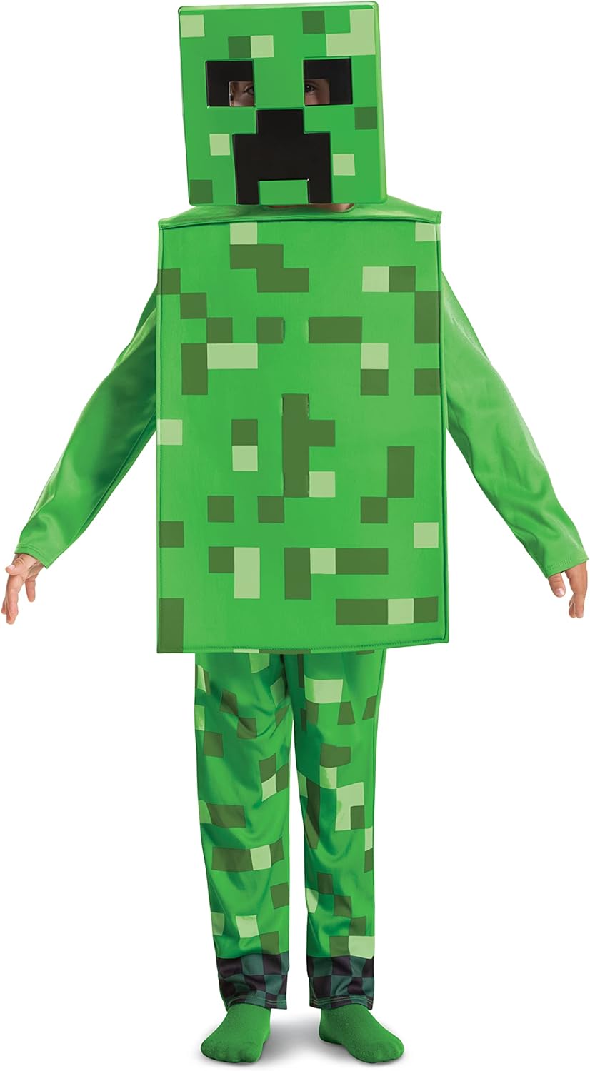 Costume Minecraft Creeper enfant avec masque