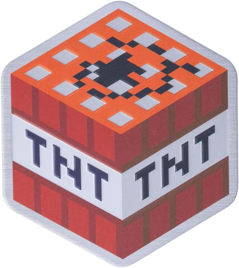 Set de 4 sous-verres Minecraft en métal à dos en liège avec Steve, Creeper, minerai de diamant et bloc TNT – Image 7