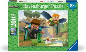 Puzzle Minecraft Les Aventures, 200 pièces XXL dès 8 ans Ravensburger