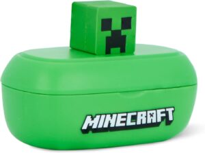 Écouteurs TWS Minecraft Creeper 3D avec étui vert