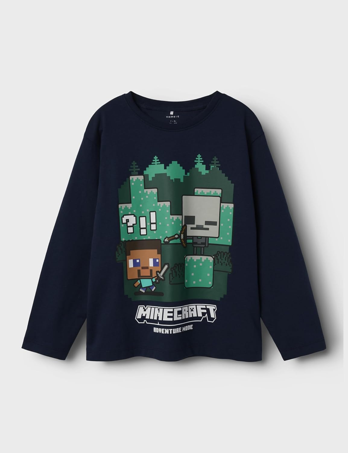Top manches longues Minecraft NAME IT, col rond – Image 3
