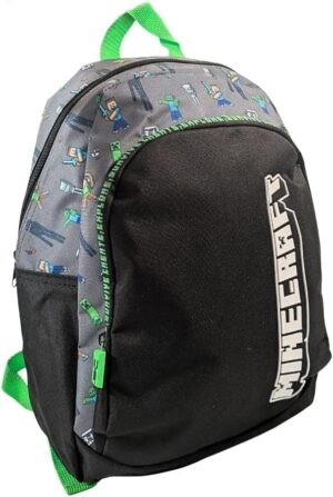 Sac scolaire Minecraft garçon, 2 compartiments, 38x28x16 cm