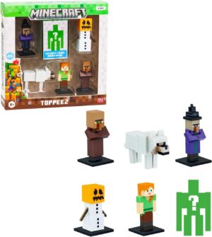 Minecraft Bandai, pack de 6 figurines à collectionner avec 1 mystère