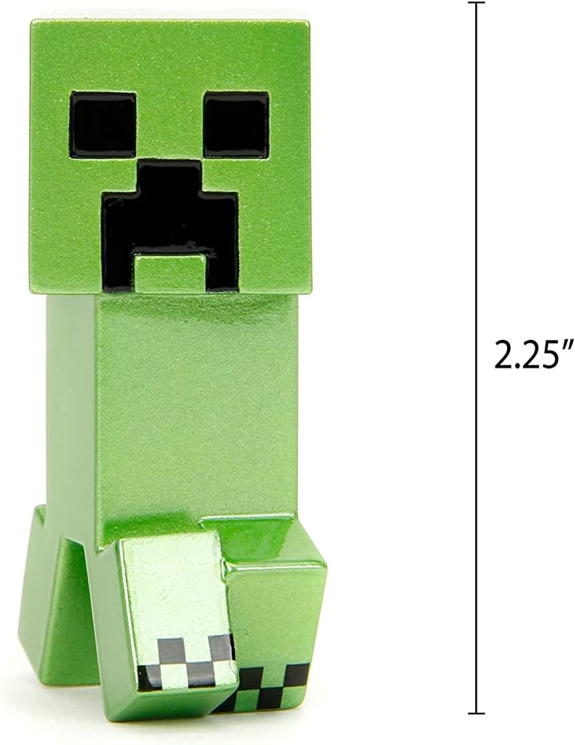 Minecraft coffret de 4 figurines métal 6 cm Steve, Alex, Creeper et Warden – Image 6