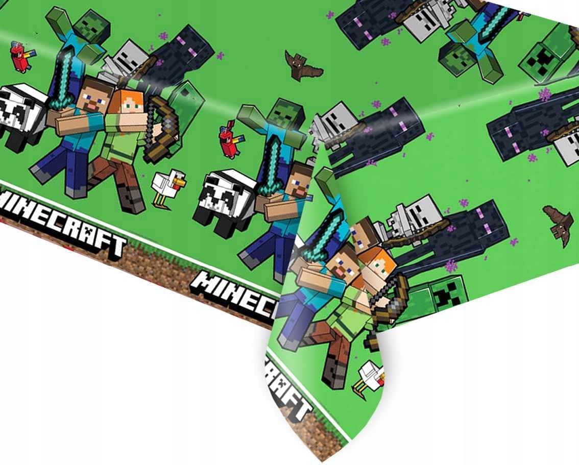 Nappe Minecraft verte en plastique 120 x 180 cm Procos – Image 4