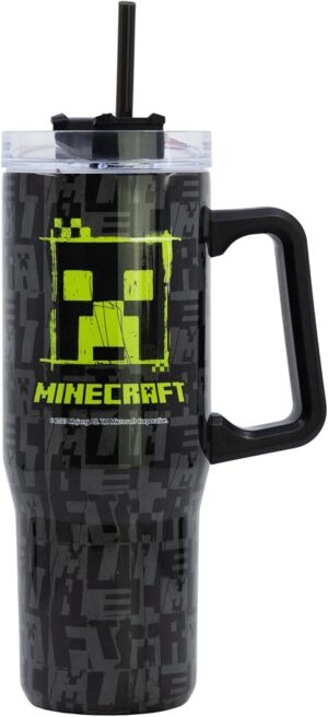 Mug isotherme XL Minecraft 940 ml en acier inoxydable