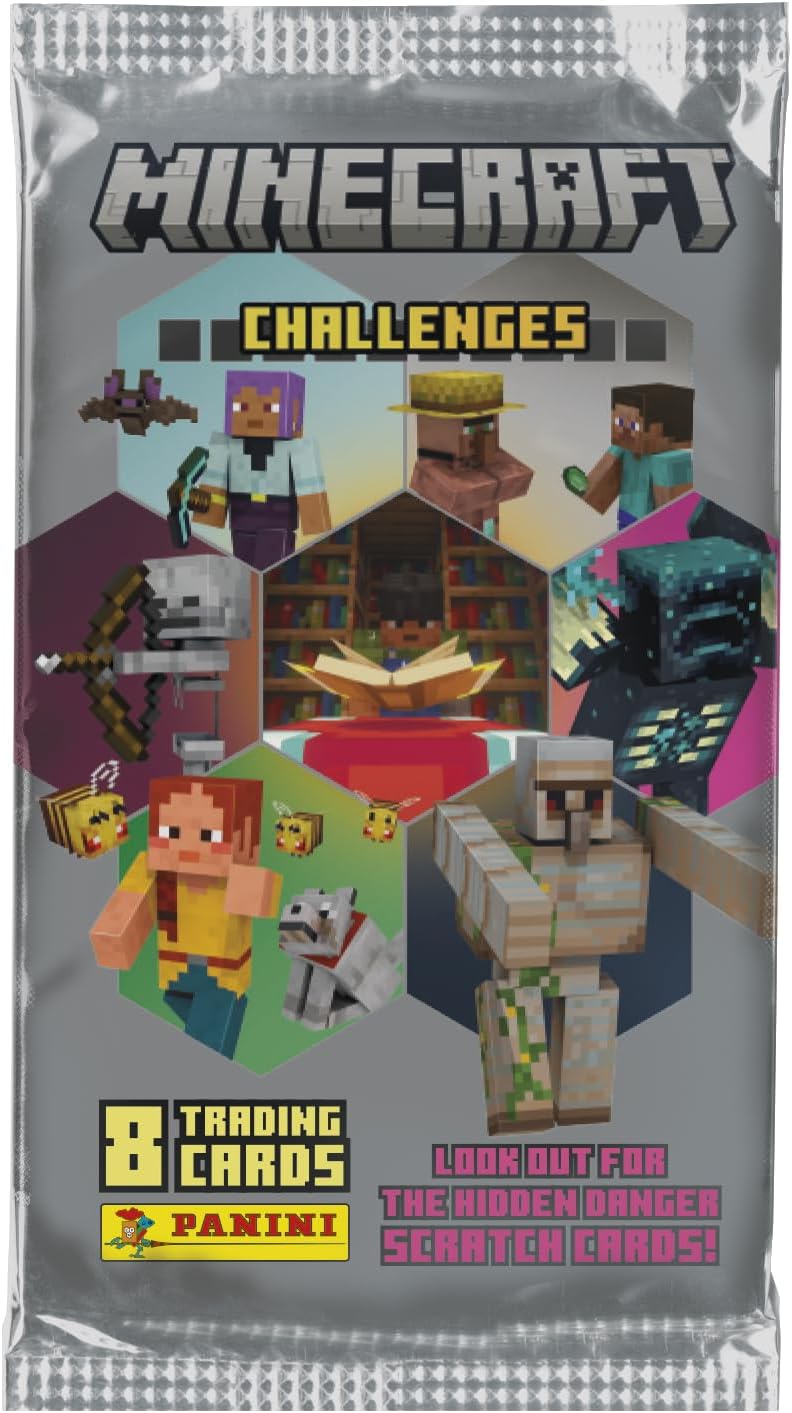 Blister Challenges Panini Minecraft 4 avec 3 pochettes et 1 carte édition limitée – Image 2