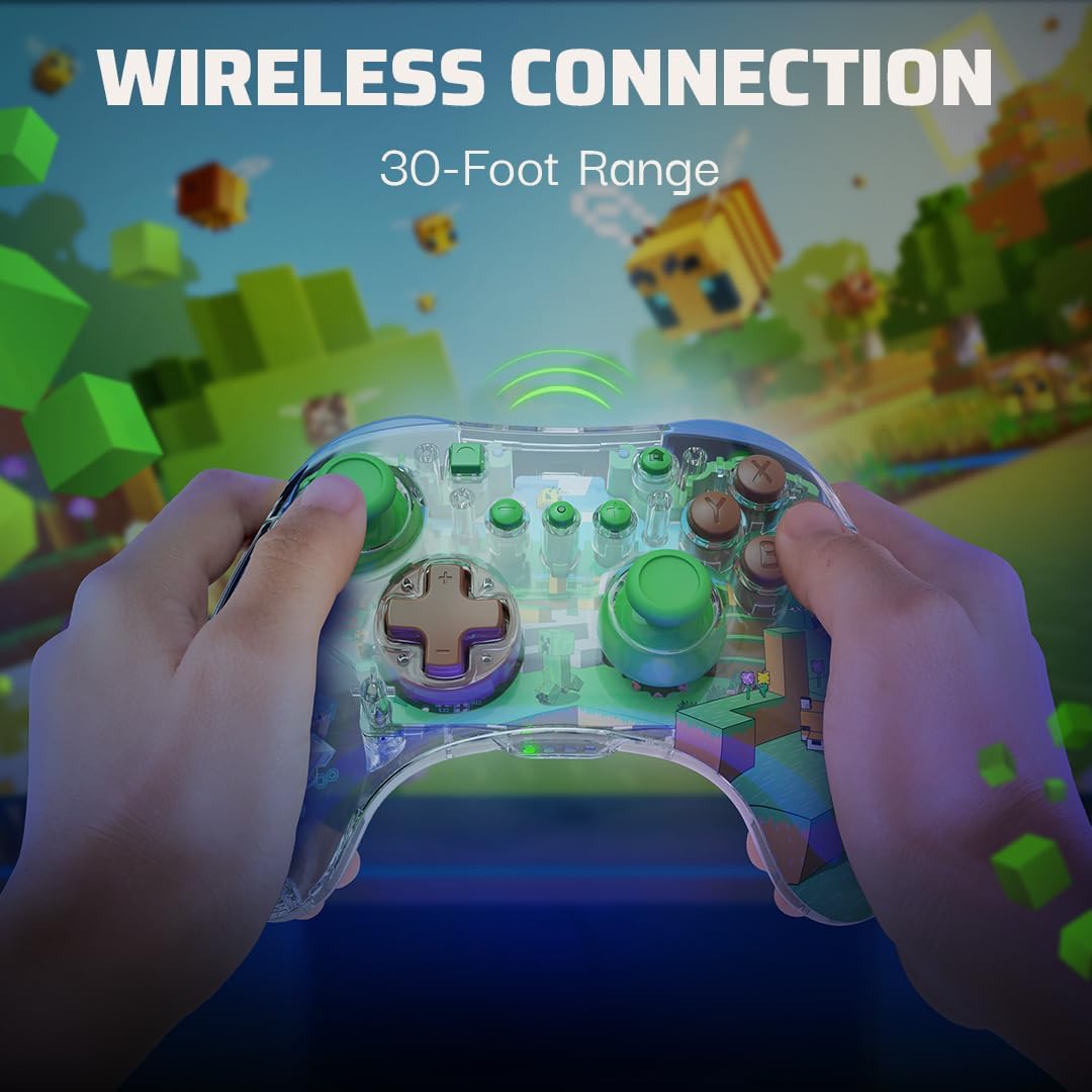 Manette sans fil Minecraft Forest pour Nintendo Switch – Image 4