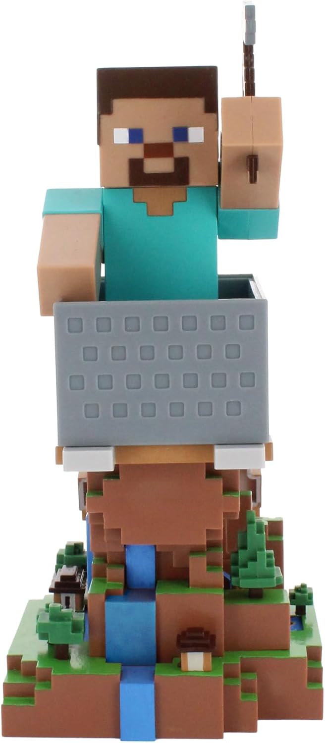Support manette et téléphone Minecraft Steve Cable Guys