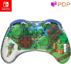 Manette sans fil Minecraft Forest pour Nintendo Switch