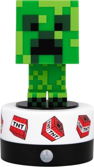 Veilleuse Minecraft Creeper à détection de mouvement avec alarme