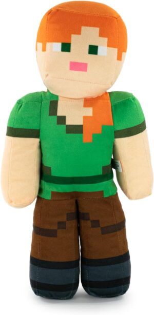 Peluche Minecraft Alex au toucher super soft