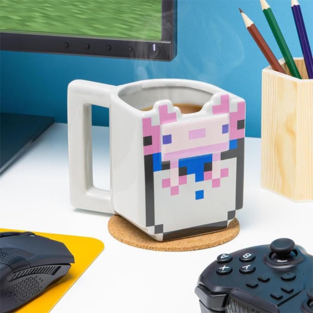 Mug Minecraft Axolotl en céramique 400 ml – Image 5
