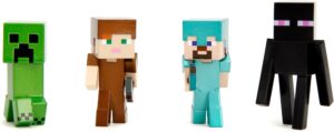 Minecraft Coffret de 4 figurines 6,3 cm Creeper Steve Enderman Alex