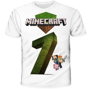 T-shirt Minecraft 7 enfant et adulte