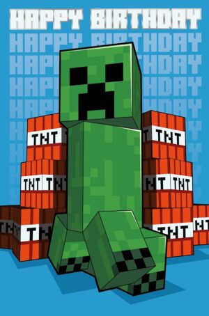 Carte Minecraft Happy Birthday pour anniversaire, Danilo Promotions LTD