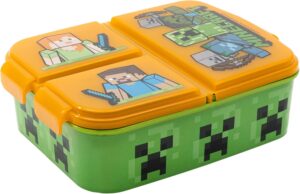 Boîte à lunch Minecraft multi-compartiments standard multicolore