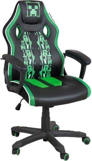 Chaise gaming Minecraft pivotante 360° rembourrée