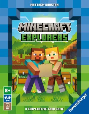 Minecraft Explorers, jeu de cartes coopératif familial 1 à 4 joueurs dès 8 ans