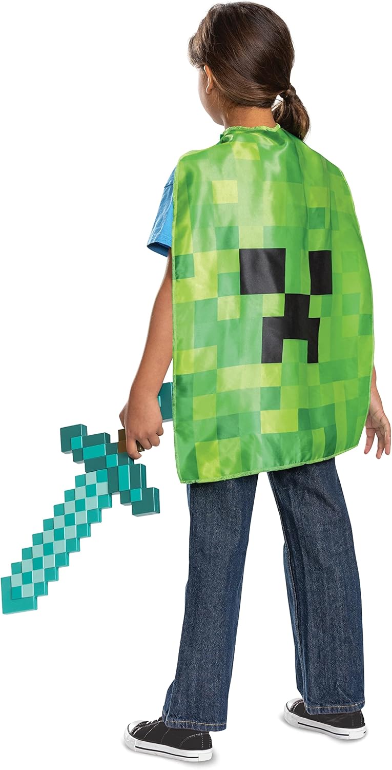 Accessoire épée en diamant Minecraft de Steve, taille unique – Image 6