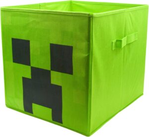 Cube de rangement Minecraft Creeper pliable avec poignées