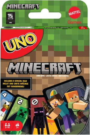 UNO Minecraft 112 cartes avec carte action Creeper