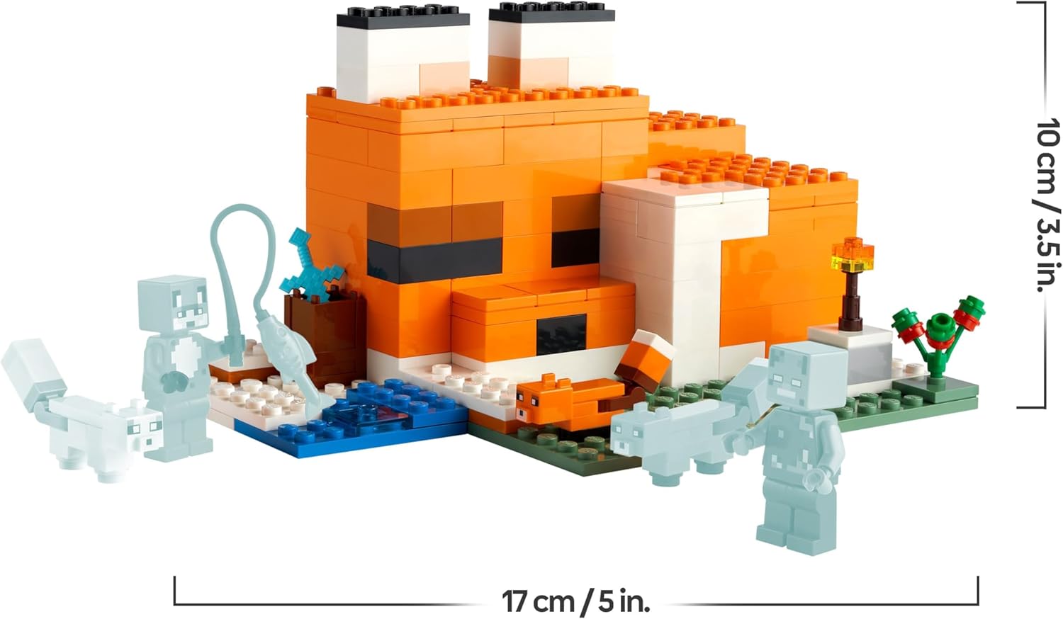 LEGO Minecraft 21178 Refuge Renard avec héros et animaux – Image 6