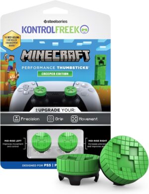 Thumbsticks Minecraft Creeper mi-Hauts pour PlayStation 5 et PlayStation 4
