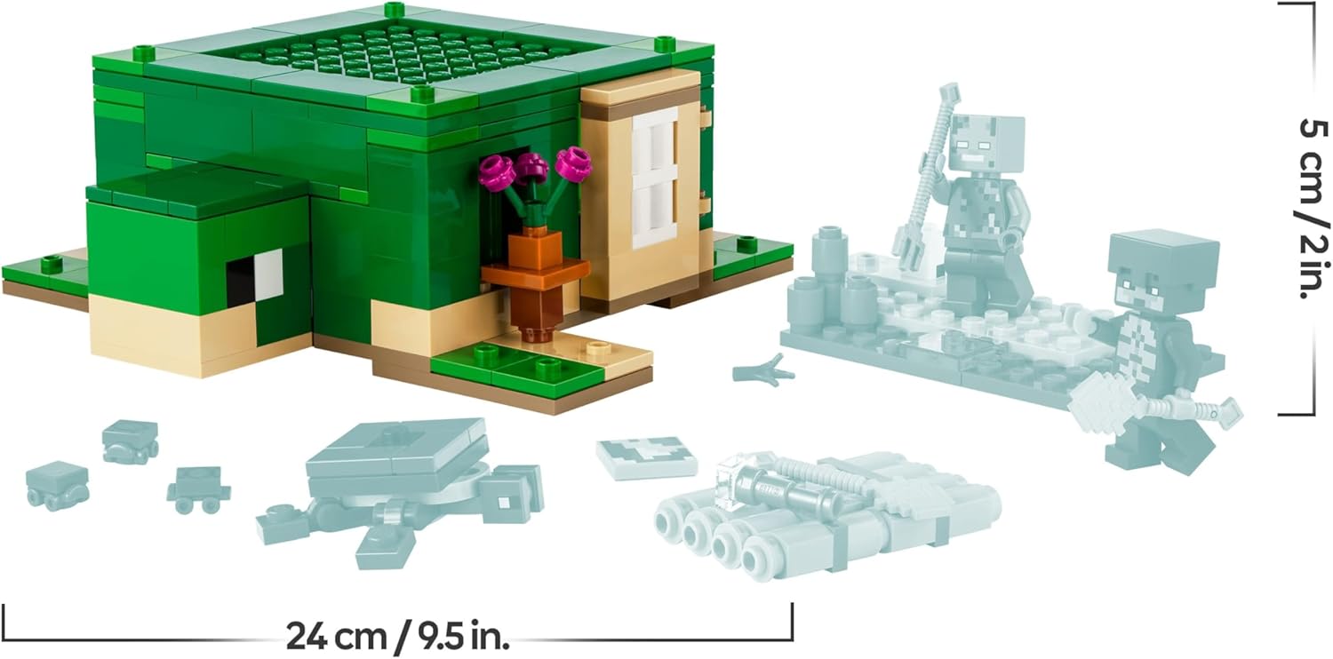 LEGO Minecraft Maison tortue de plage avec 3 figurines 21254 – Image 7