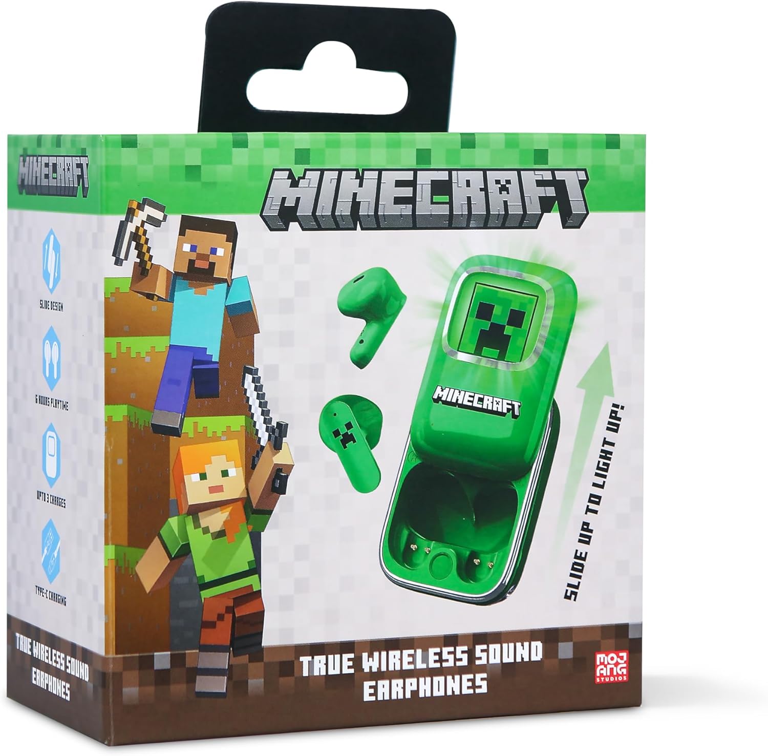 Écouteurs TWS Slide Minecraft avec boîtier de recharge – Image 8