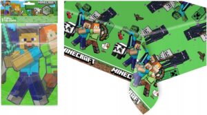 Nappe Minecraft verte en plastique 120 x 180 cm Procos